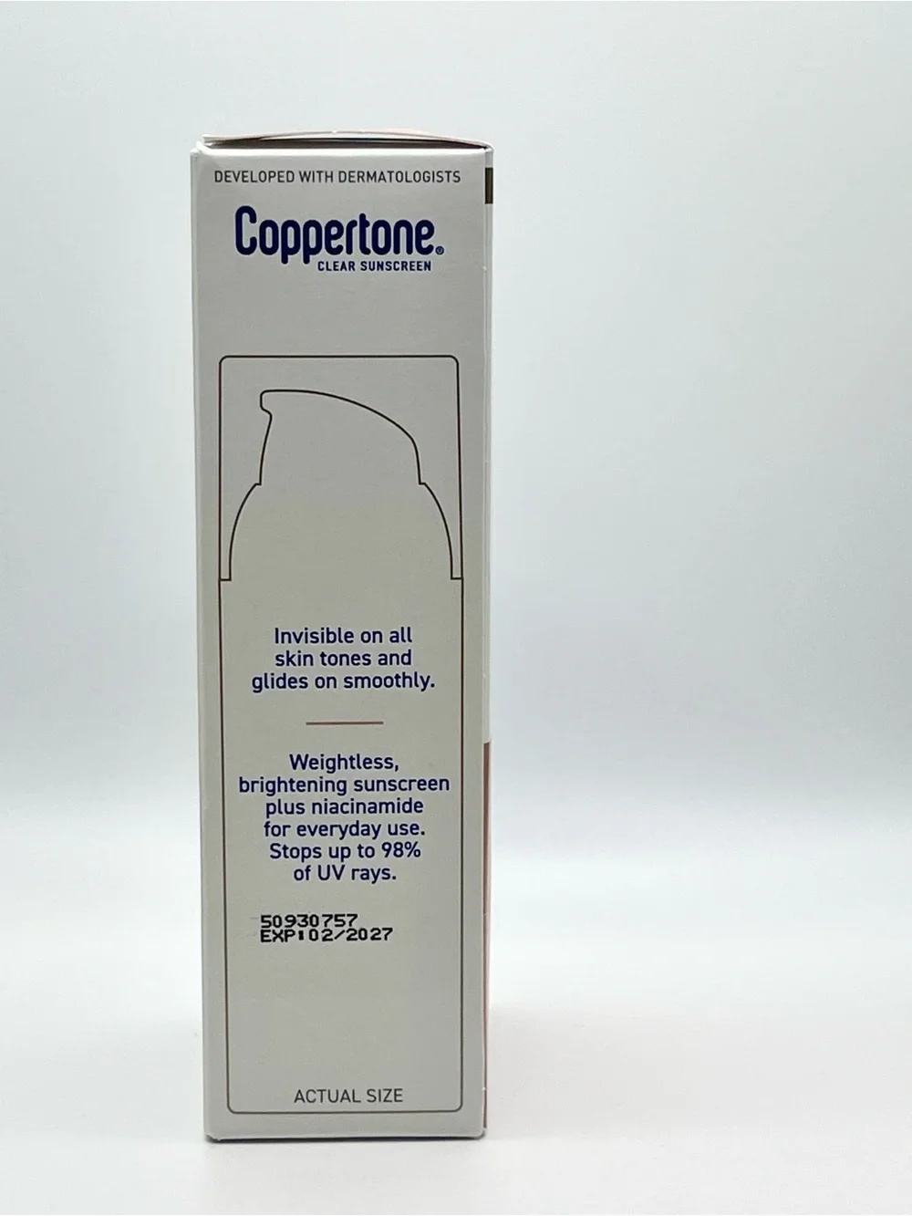 NEW Coppertone Every Tone Invisible Finish Face Sunscreen SPF 60+ Brightening